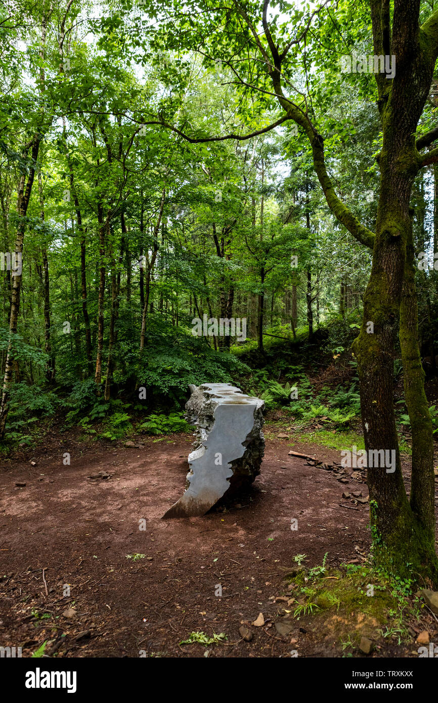 Eco da Annie Cattrell - parte della foresta del decano del Sentiero delle sculture Foto Stock