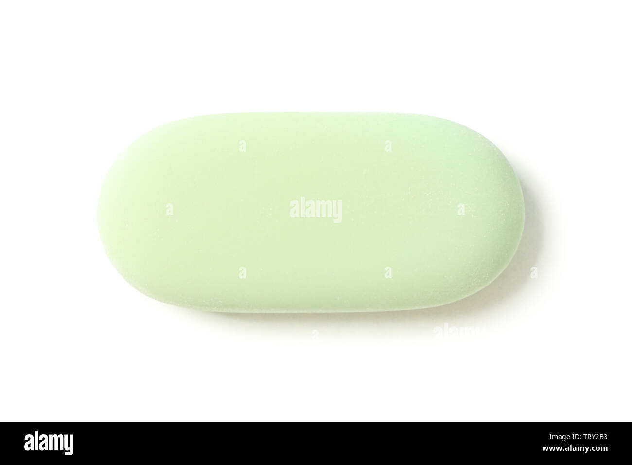 Color eraser con spazio per testo isolato su sfondo bianco, vista dall'alto Foto Stock
