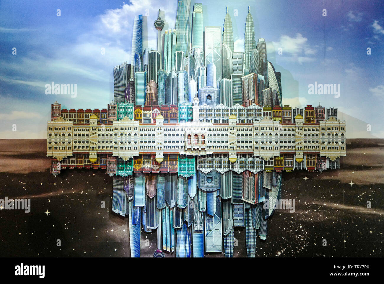 Gli scatti in interni di Kuala Lumpur City Gallery. Foto Stock