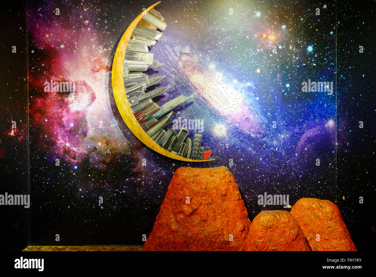 Gli scatti in interni di Kuala Lumpur City Gallery. Foto Stock