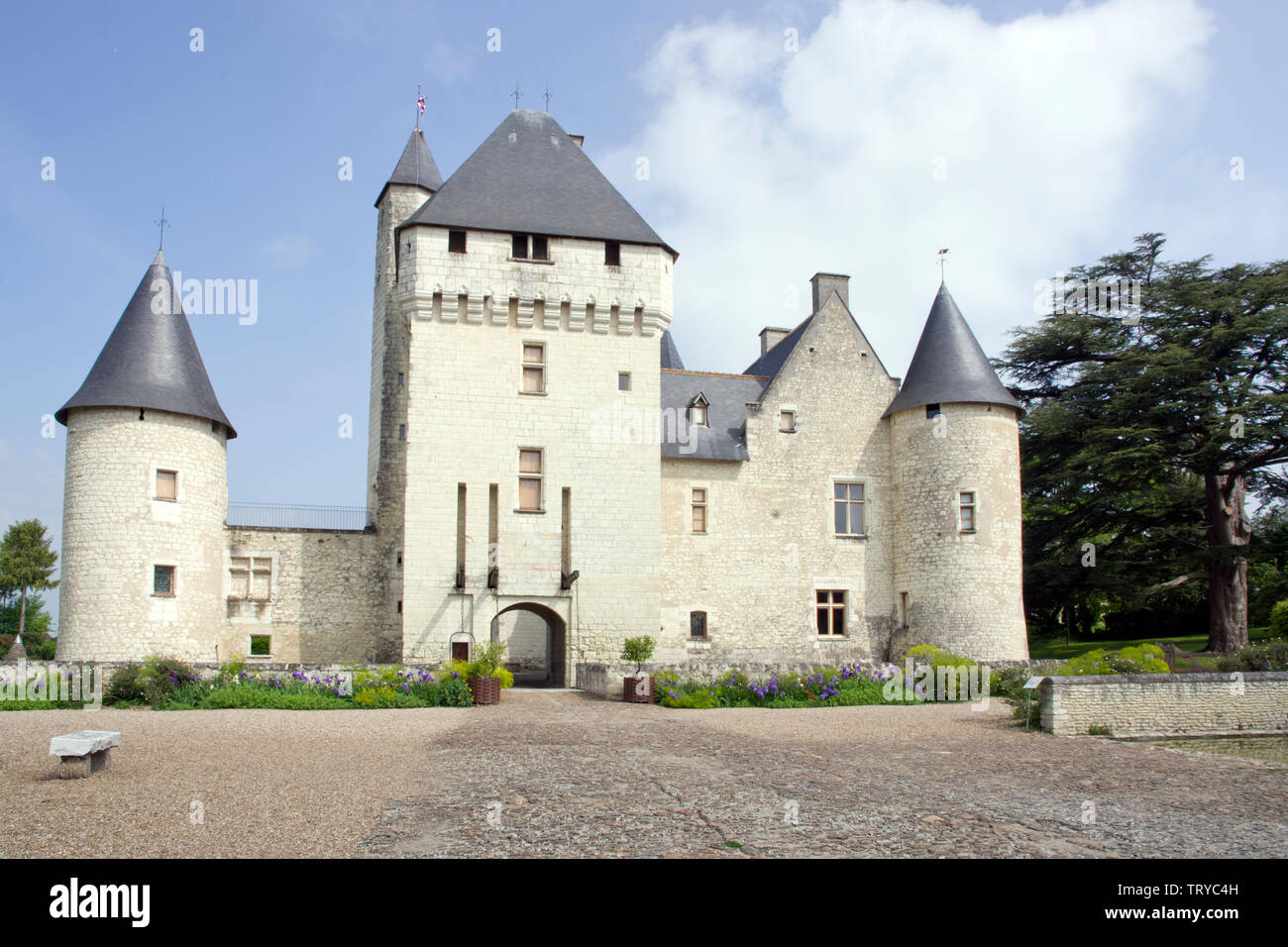 Chateau de Rivau Foto Stock