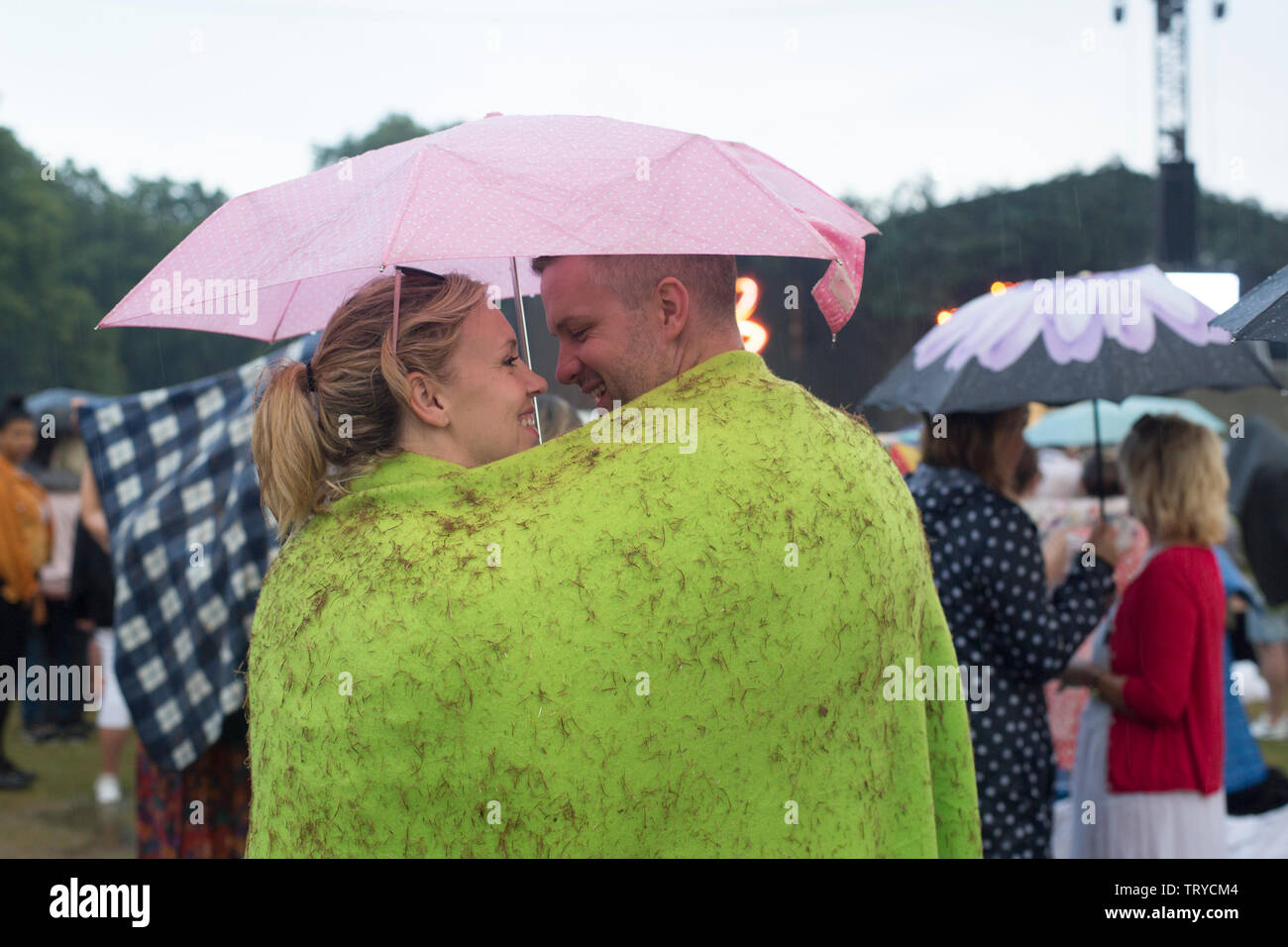 I partecipanti della BST music festival Foto Stock