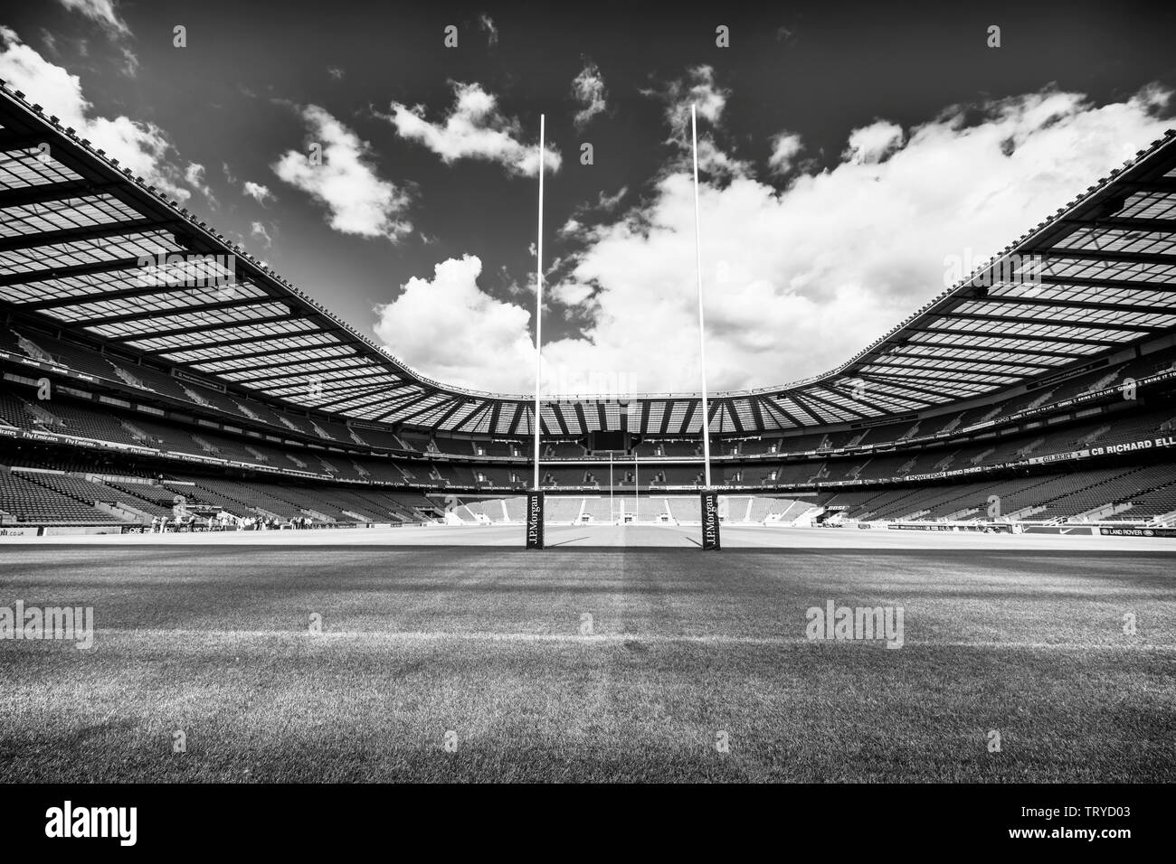 Il Twickenham Rugby Stadium Foto Stock