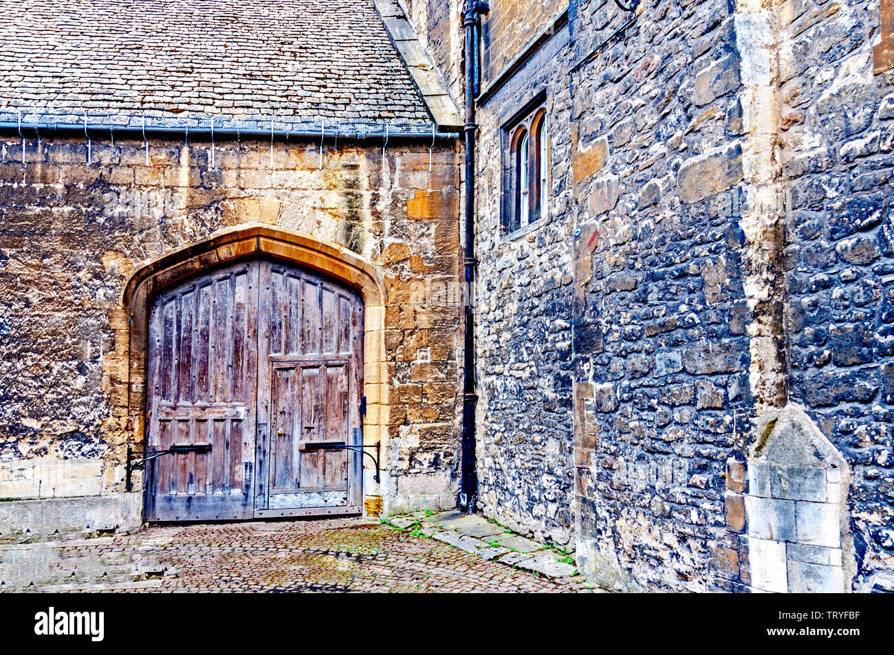 Oxford: Hertford College, backdoor Foto Stock