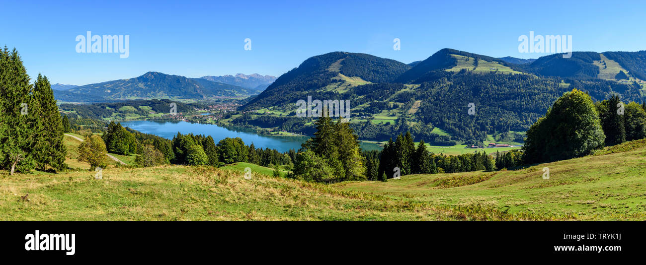 Regione di Allgäu dal di sopra - Immenstadt, Alpsee e Grünten Foto Stock