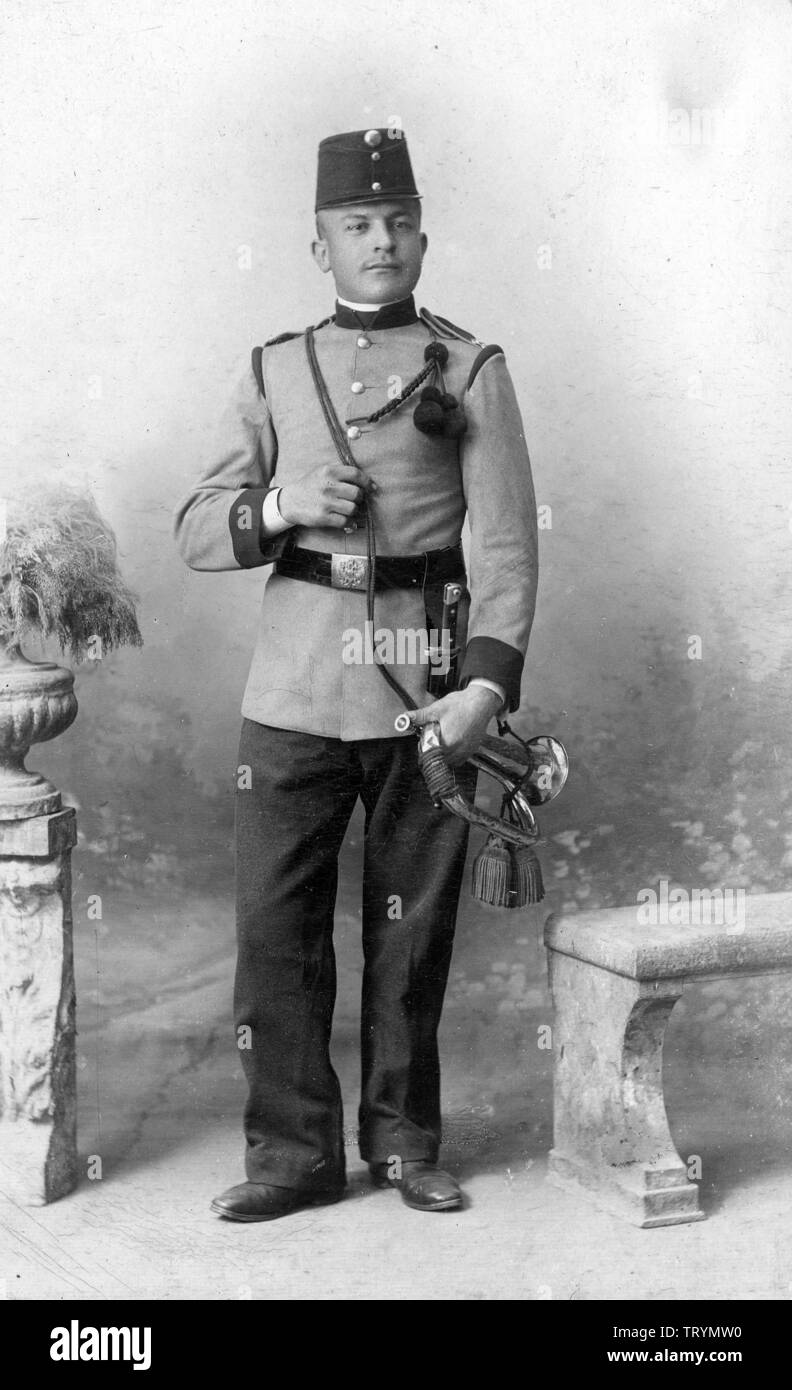 Austrian KuK soldato WW1 Foto Stock