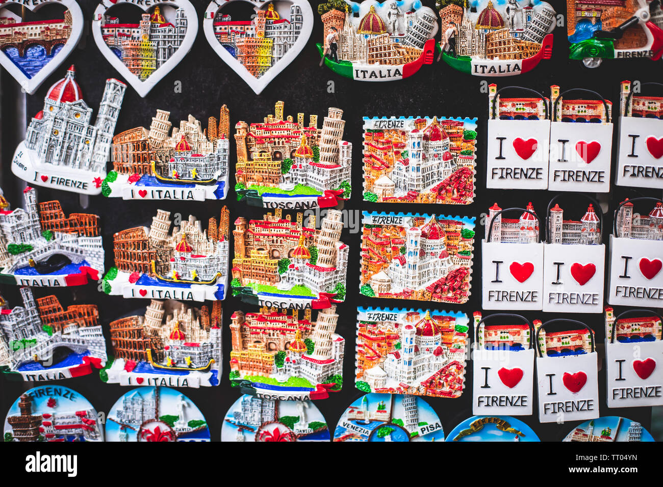 Calamita Da Frigo Firenze Fiume Arno - Magnete Decorativo 12x5,4 Cm, Idea Regalo Per Viaggiatori - Foto 3