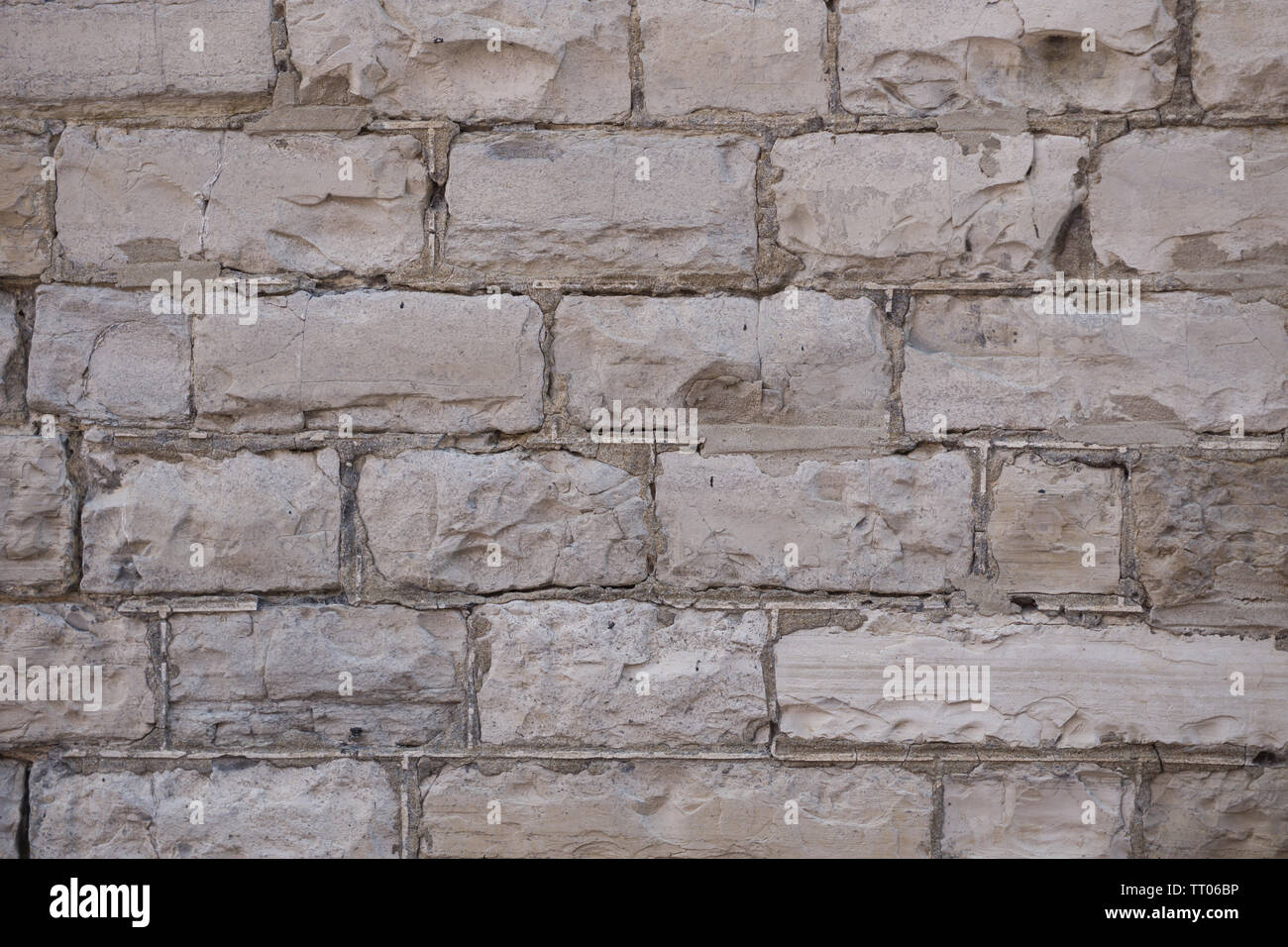 Canada Toronto - muro di pietra nel quartiere di distilleria, Giugno 2019 Foto Stock