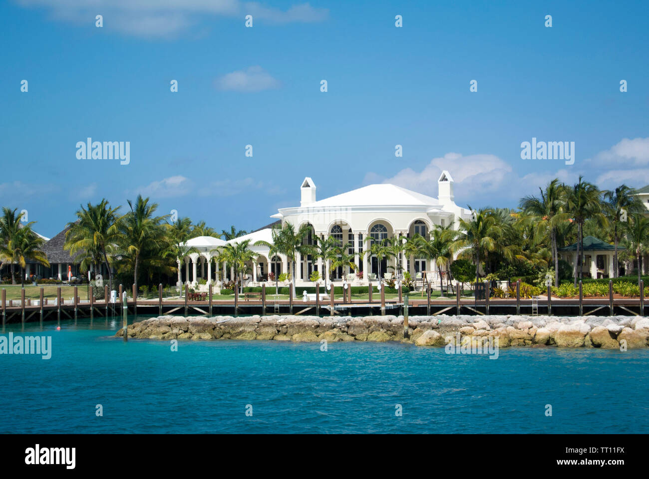 Casa sulla spiaggia di Paradise Island Foto Stock