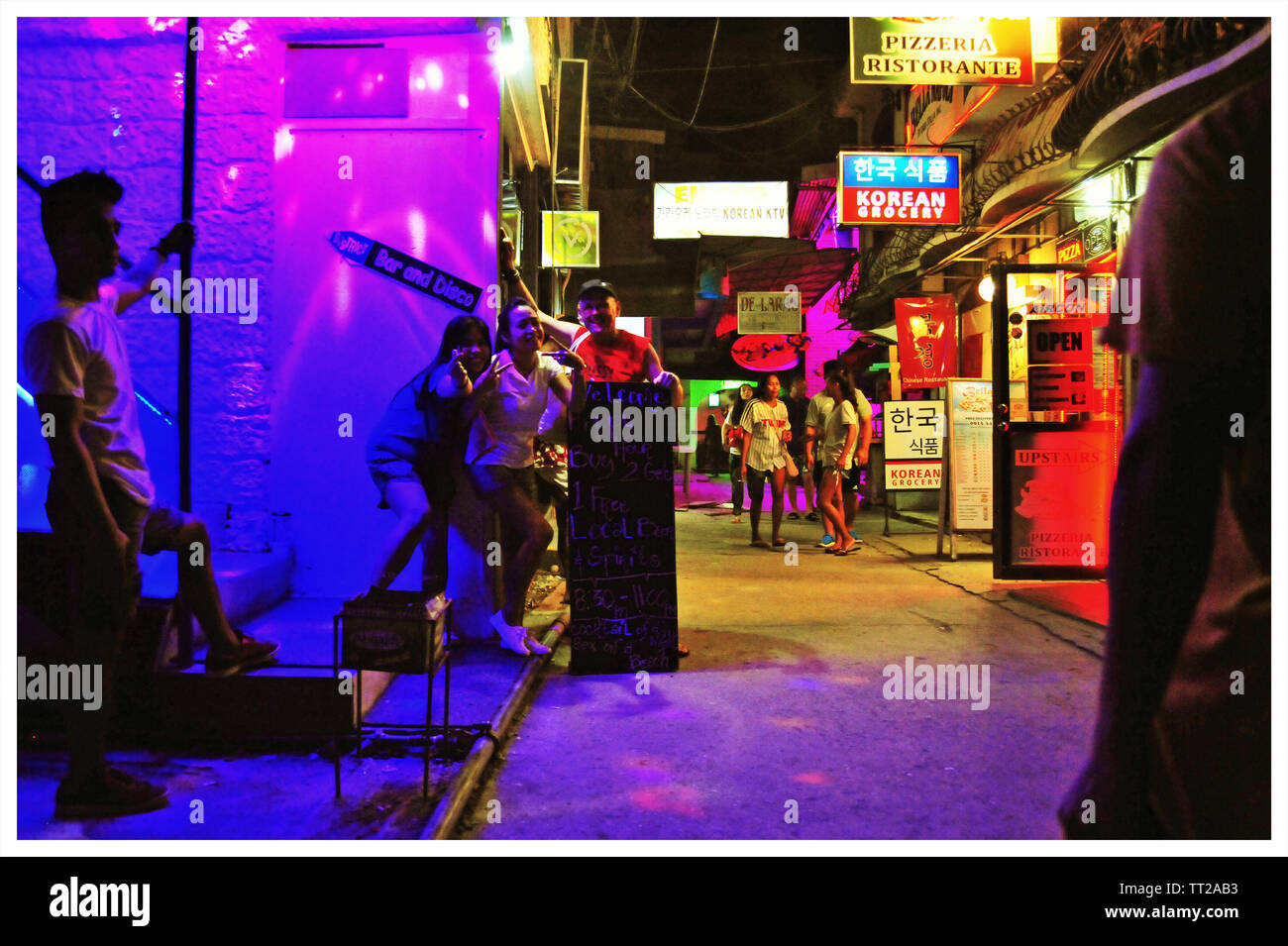 Vita notturna, Puerto Galera, Filippine Foto Stock