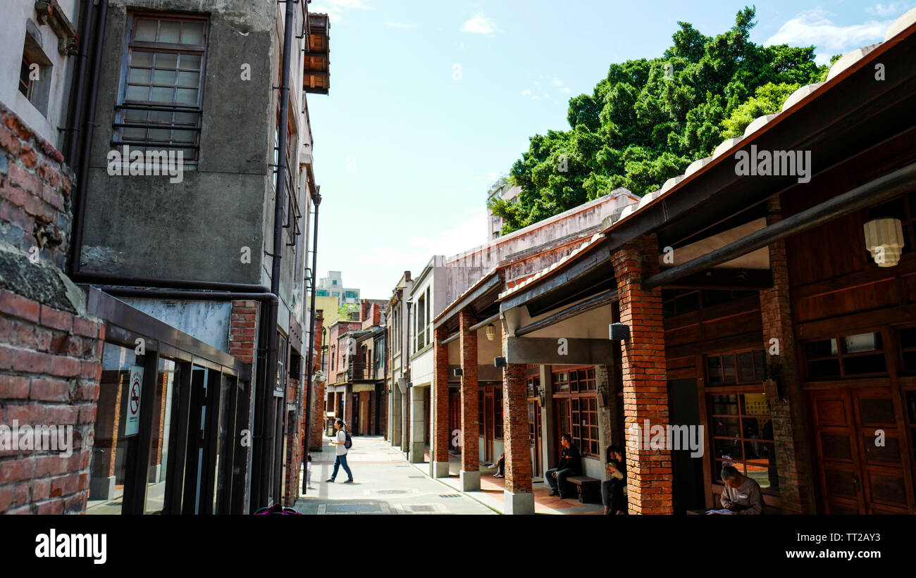 Taipei, Taiwan, 27th, aprile 2017. Bopiliao blocco storico durante le ore diurne. Storia della via risale alla Dinastia Qing. Foto Stock