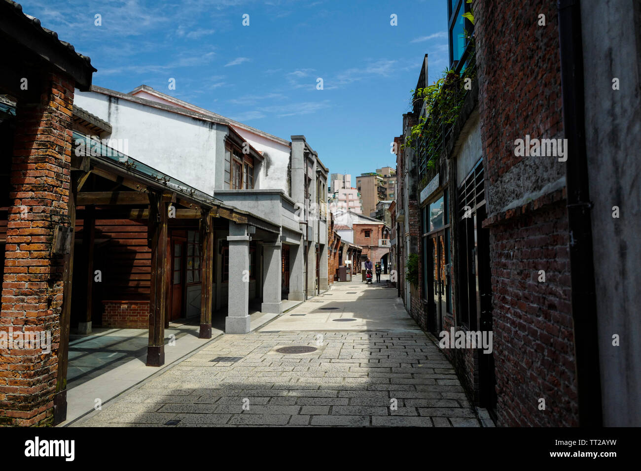 Taipei, Taiwan, 27th, aprile 2017. Bopiliao blocco storico durante le ore diurne. Storia della via risale alla Dinastia Qing. Foto Stock