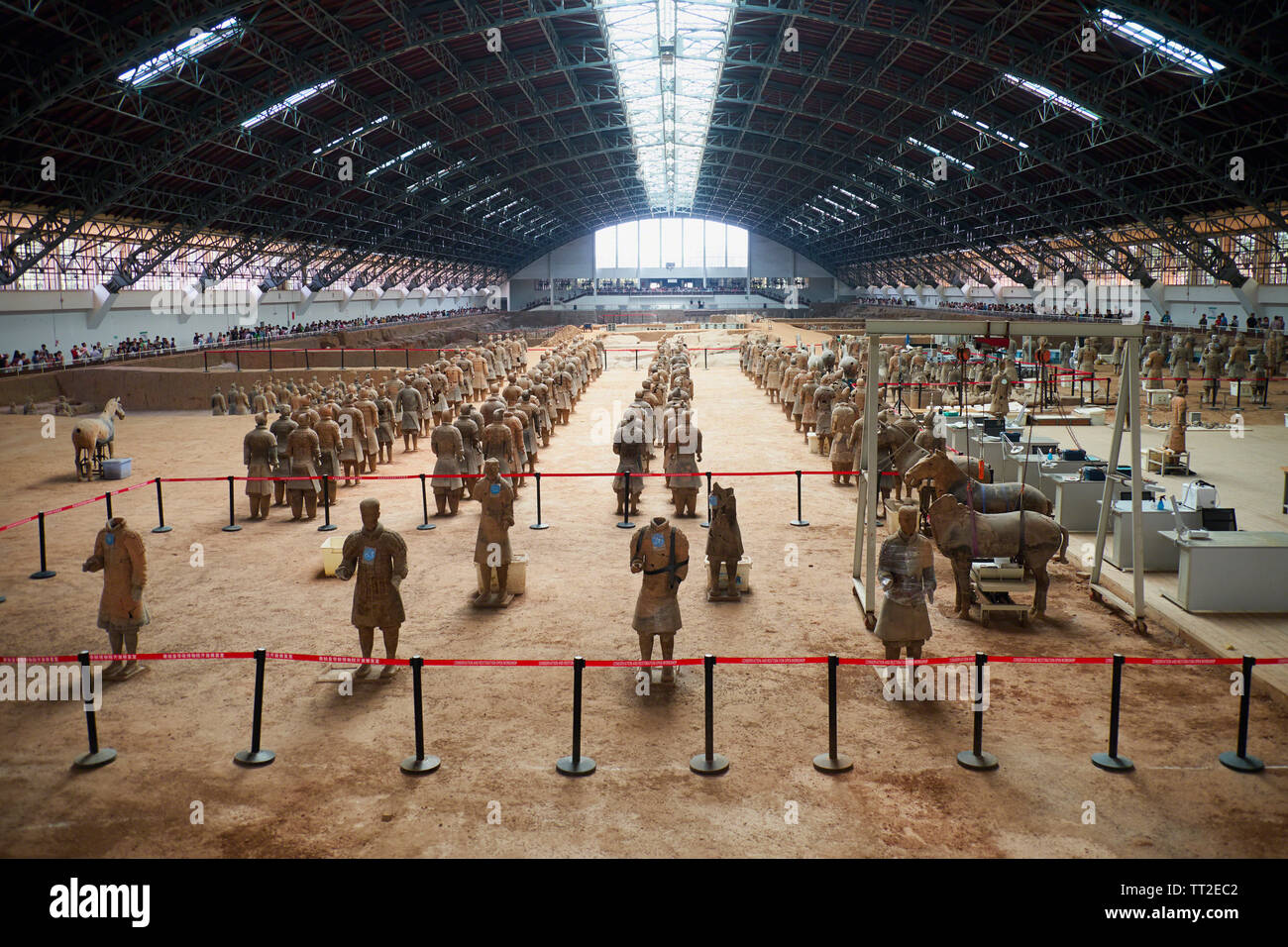 Terra-cotta Warriors Museum Pit One Back View, c Foto Stock