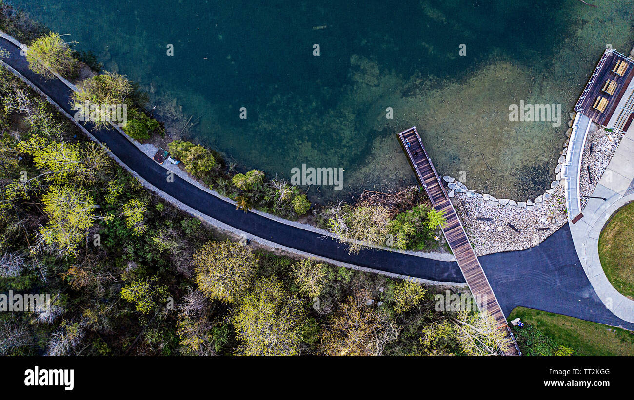 Una giornata al lago Foto Stock