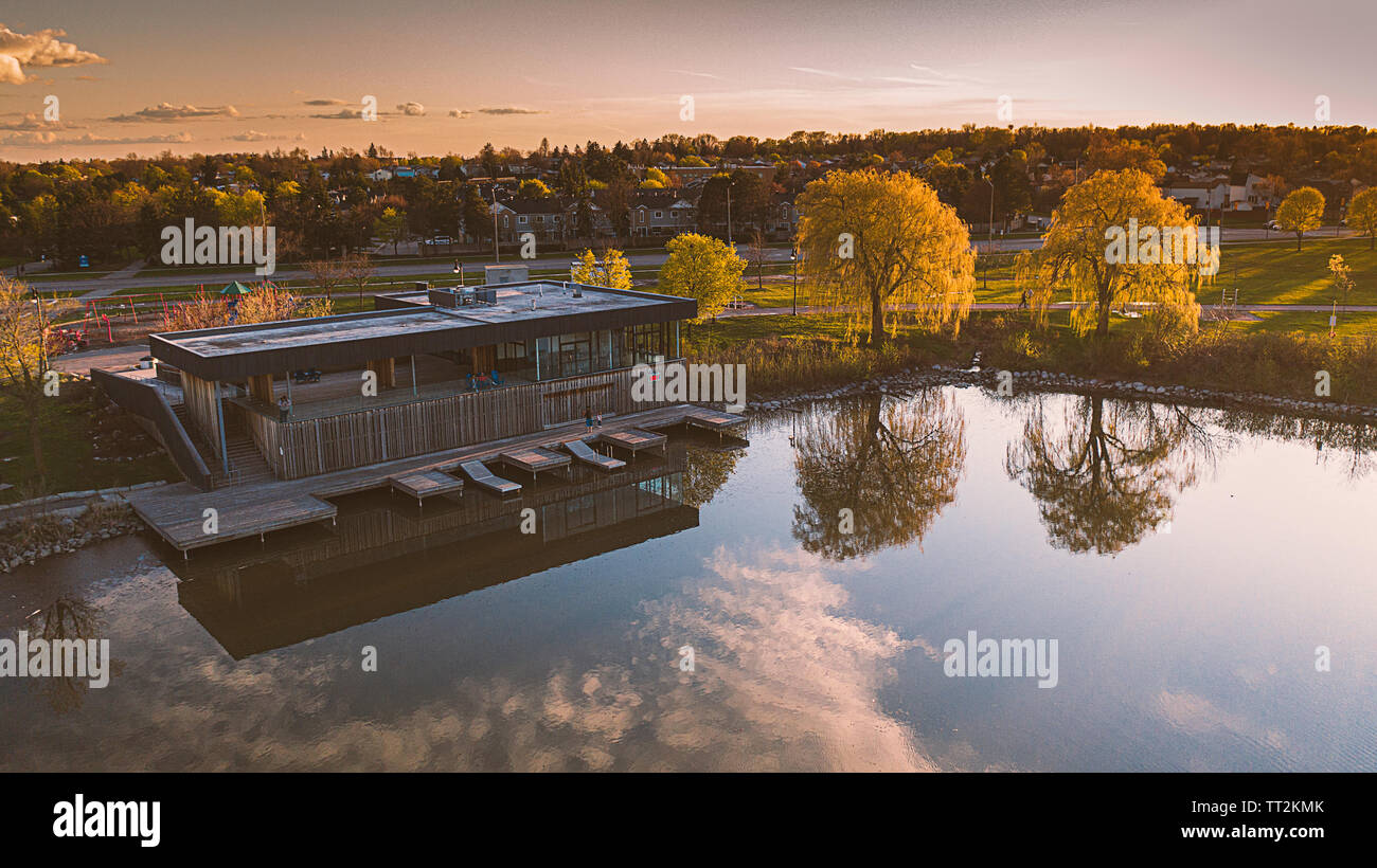 Una giornata al lago Foto Stock