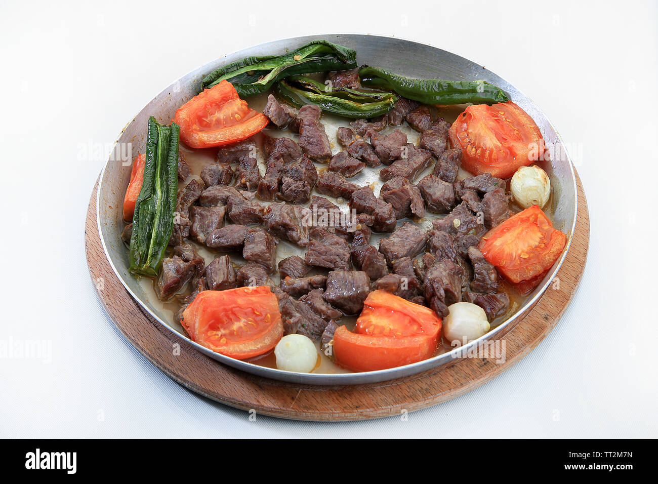 Carne saute isolato la cucina turca Foto Stock