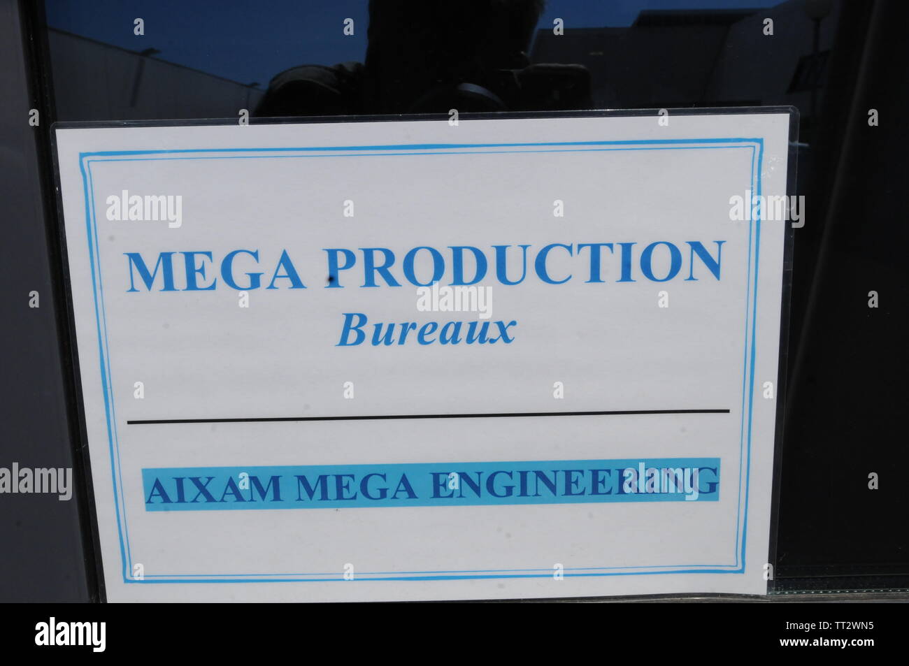 Mega officina, Aixam auto micro tessuto, Chanas, Isere, Francia Foto Stock