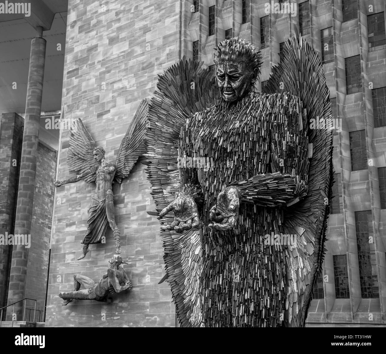 Il coltello Angelo Visite Coventry Foto Stock