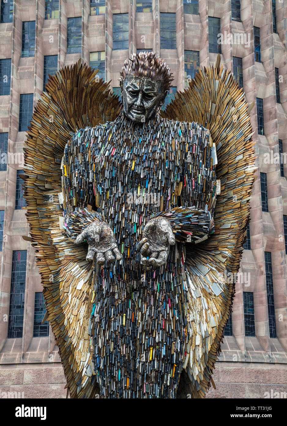 Il coltello Angelo Visite Coventry Foto Stock