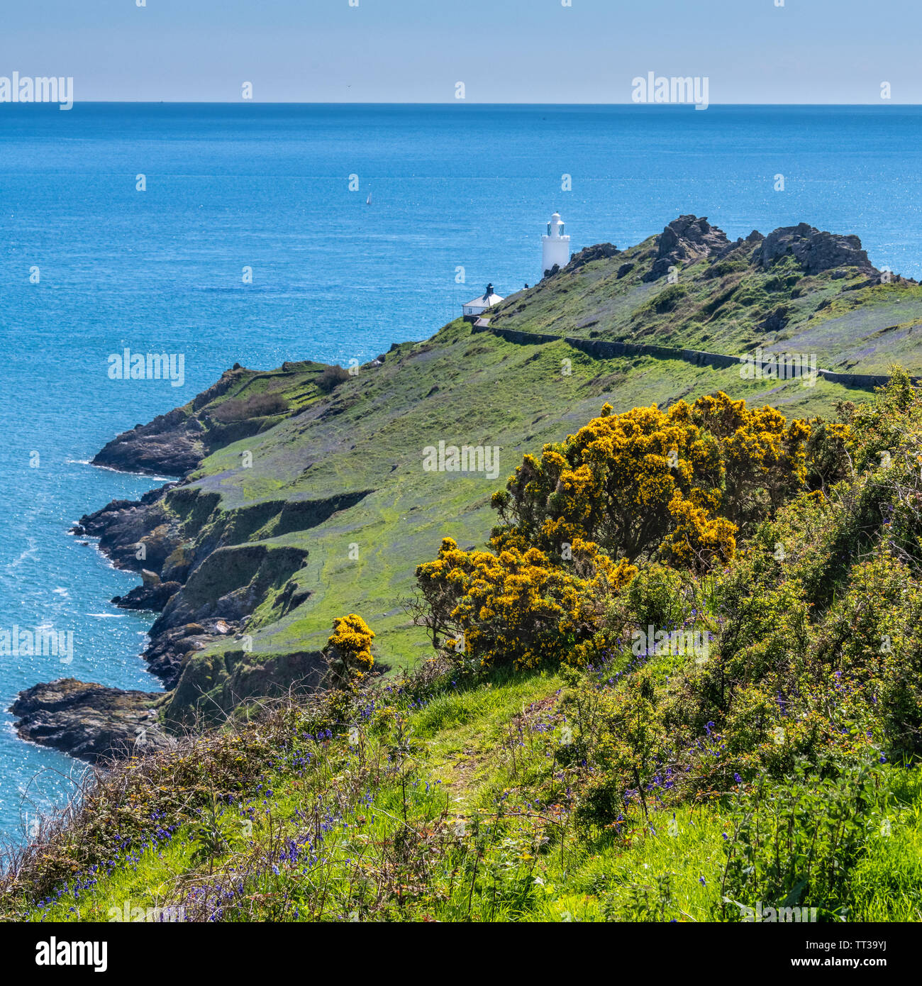 Paesaggi costieri al punto di partenza, Devon Foto Stock