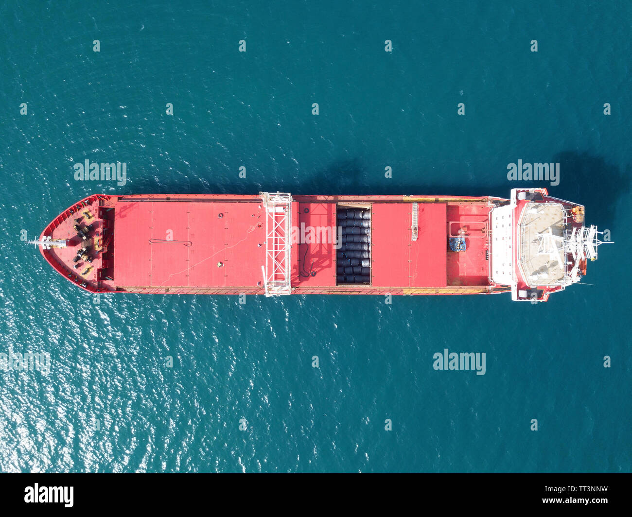 Red General cargo in mare - immagine aerea Foto Stock