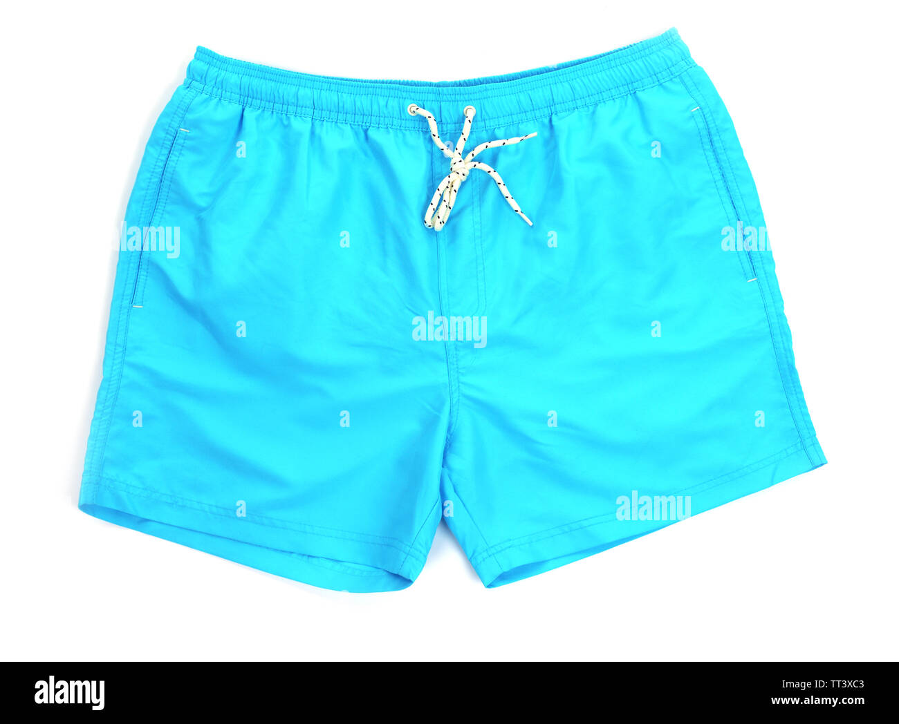 Mens shorts isolato su bianco Foto Stock