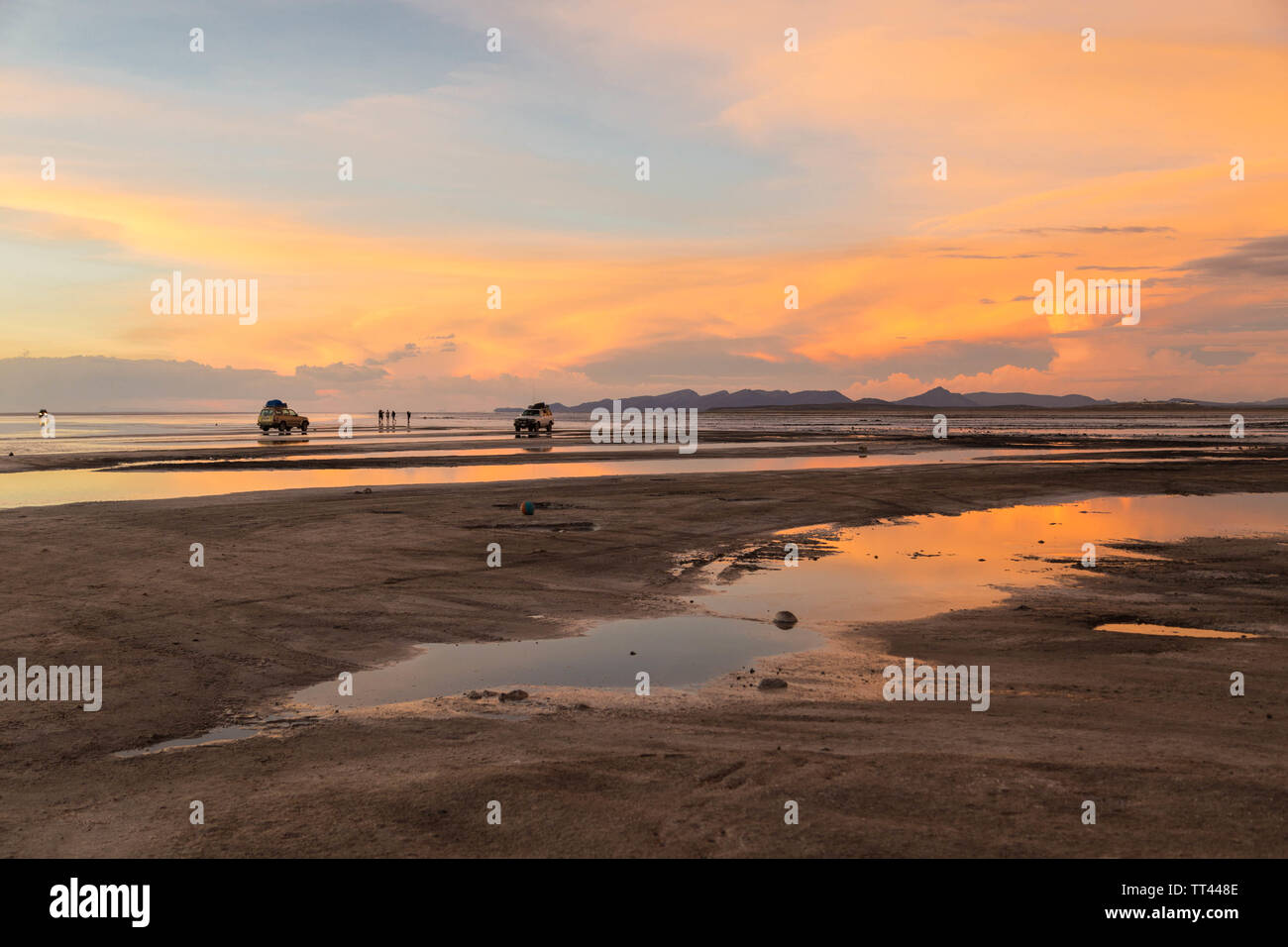 Il boliviano Saline a Uyuni Foto Stock