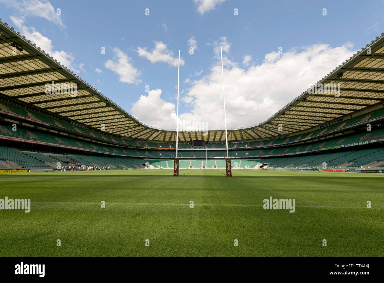 Il Twickenham Rugby Football Stadium London Inghilterra England Foto Stock