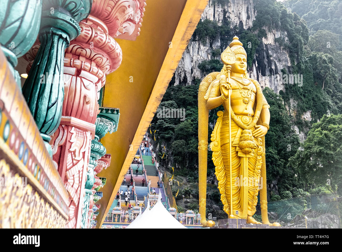Grotte Batu- tempio indù di Kuala Lumpur in Malesia Foto Stock