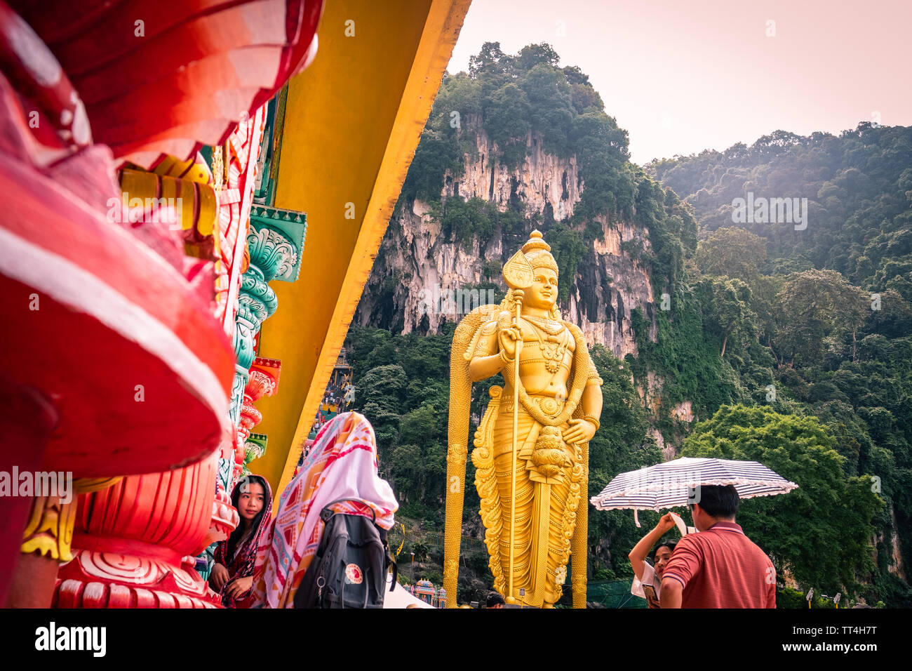 Grotte Batu- tempio indù di Kuala Lumpur in Malesia Foto Stock