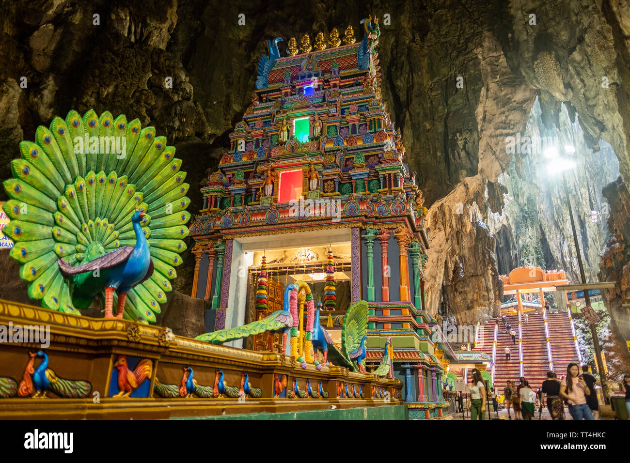 Grotte Batu- tempio indù di Kuala Lumpur in Malesia Foto Stock