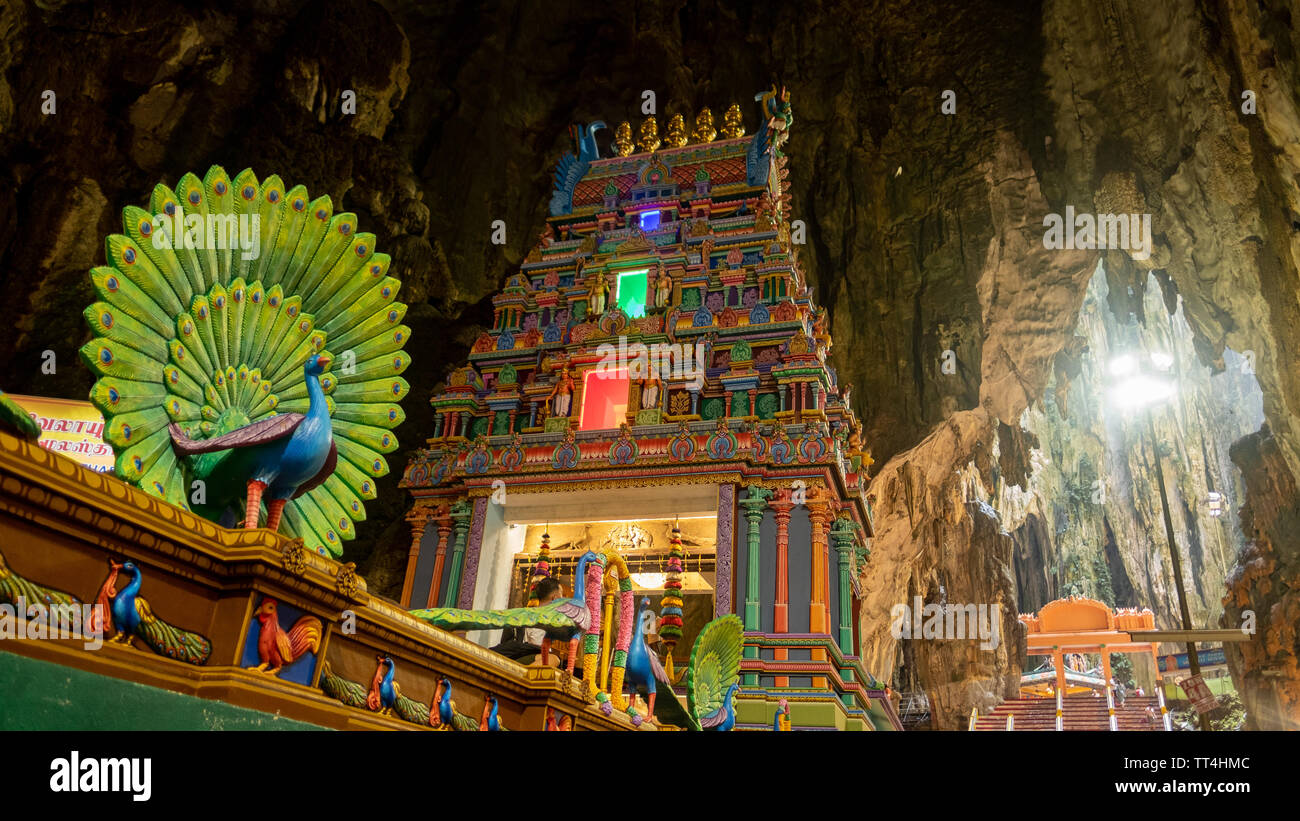 Grotte Batu- tempio indù di Kuala Lumpur in Malesia Foto Stock