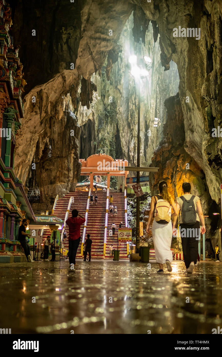 Grotte Batu- tempio indù di Kuala Lumpur in Malesia Foto Stock