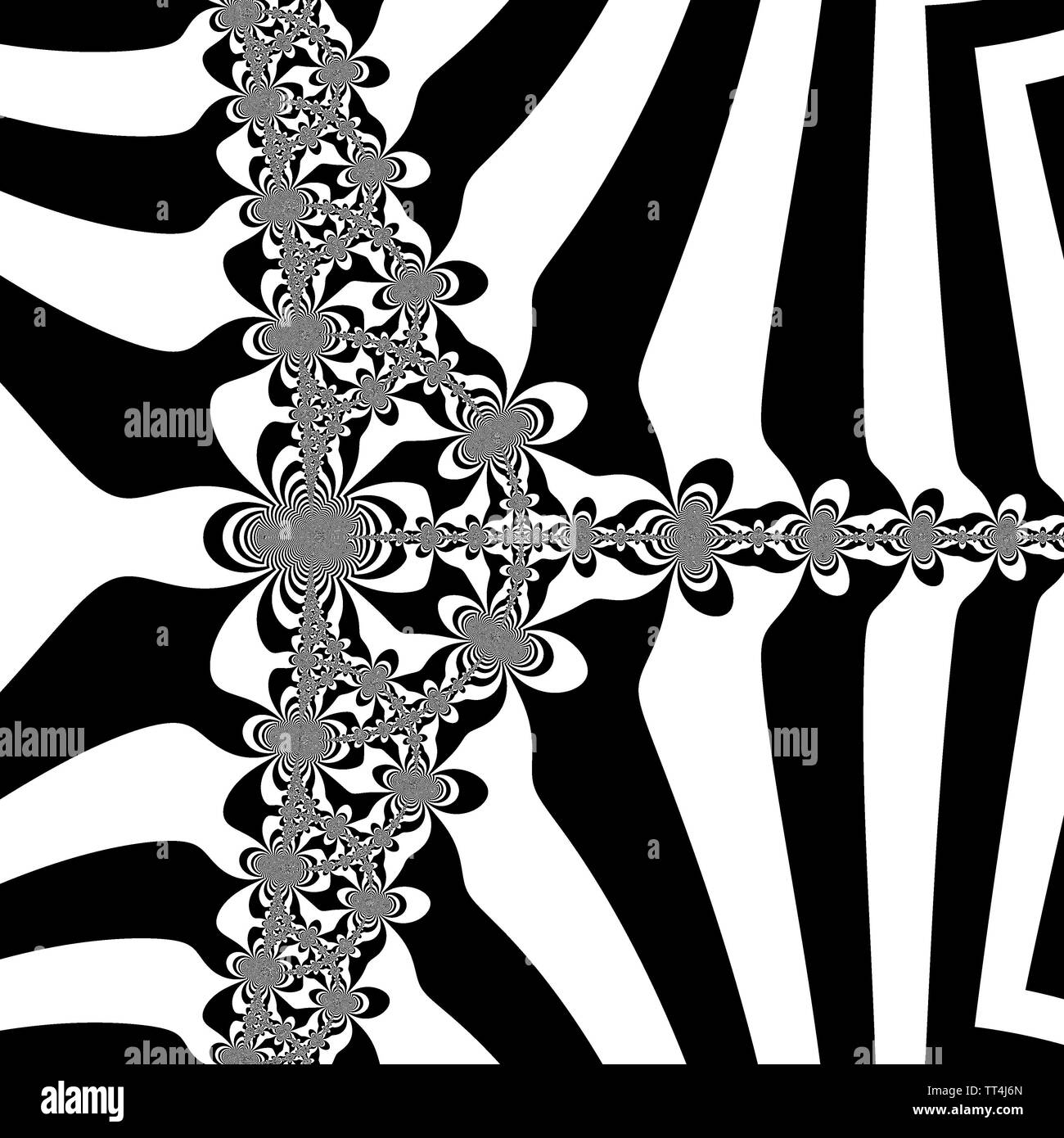 Un'immagine creata utilizzando computer grafica di un oggetto matematico chiamato un frattale. Foto Stock Un'immagine creata utilizzando computer grafica di un oggetto matematico chiamato un frattale. Foto Stock