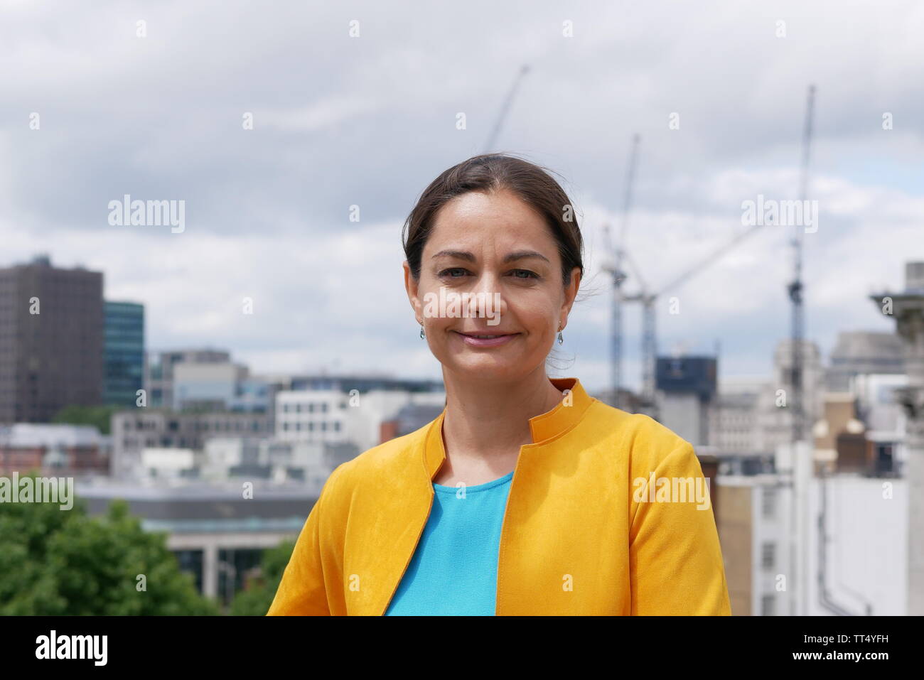 Chuka Umunna (ex manodopera e modificare UK MP, ora Lib Dem MP) e Siobhan Benita (Lib Dem London Mayoral candidate) nel 2019 come Chuka difetti. Foto Stock