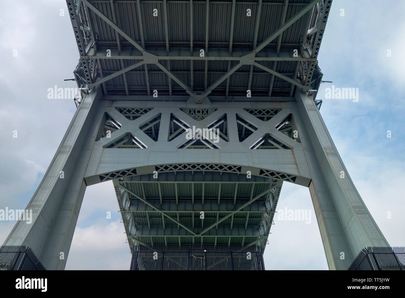 Il fondo del Randalls e isole reparti Robert F. Kennedy (Triborough Bridge) Foto Stock