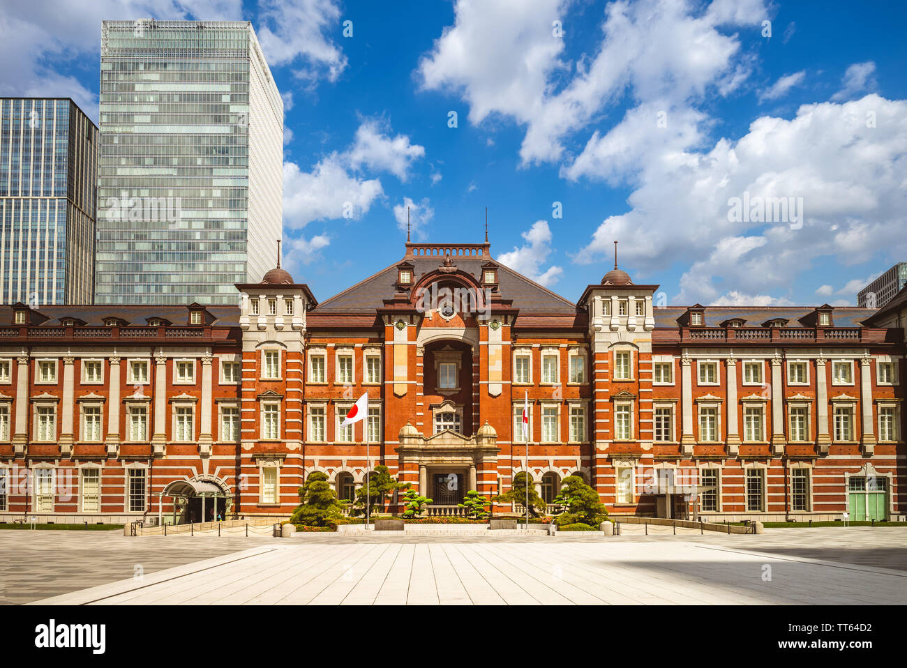 La facciata della stazione di Tokyo in Giappone Foto Stock