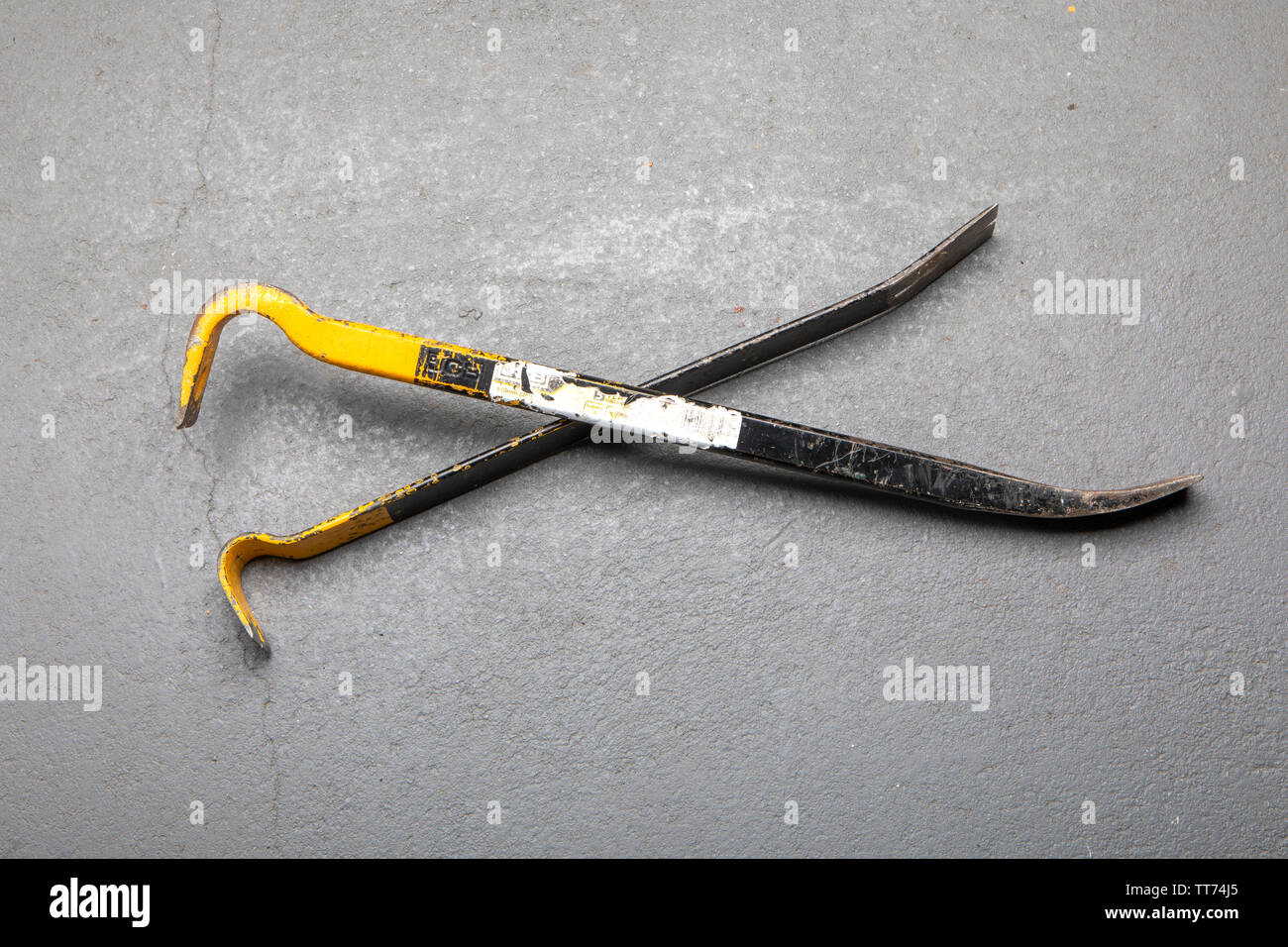 Wrecking crow bar Foto Stock