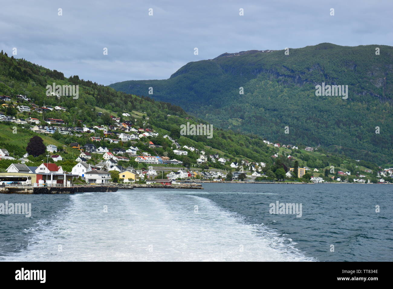 La sveglia nei Fiordi Foto Stock