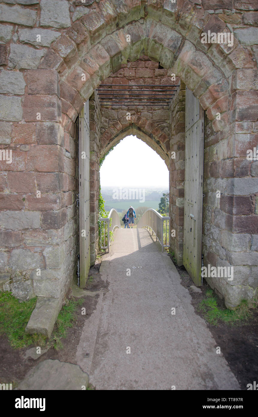 Beeston Castle, Cheshire, Inghilterra, Regno Unito. Foto Stock