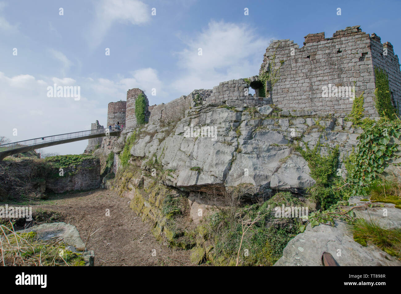 Beeston Castle, Cheshire, Inghilterra, Regno Unito. Foto Stock