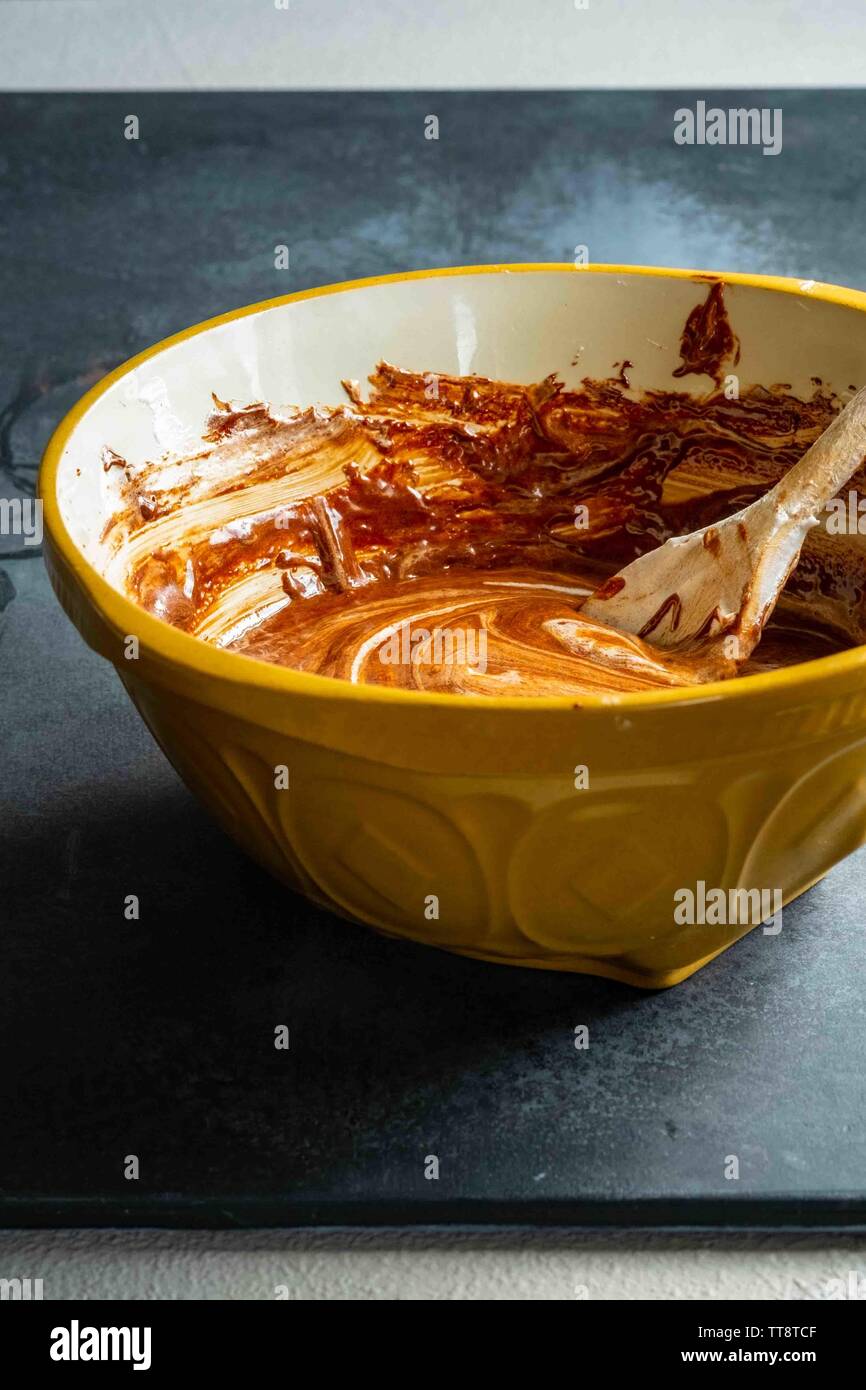 Mousse al cioccolato Foto Stock