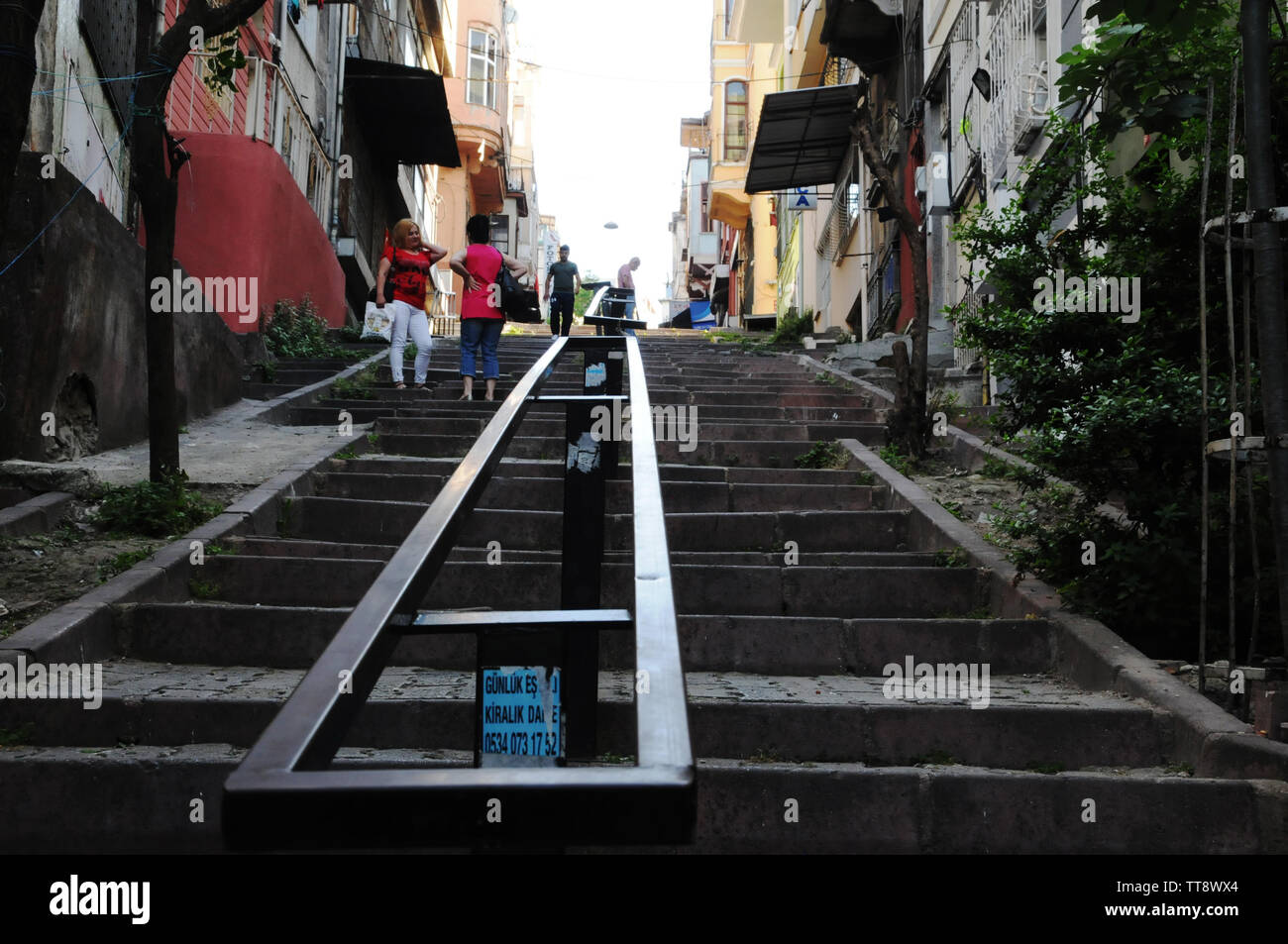 La vita di strada nella zona di Sultanahmet, Istanbul. Foto Stock