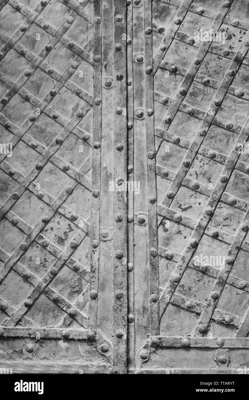 Cancello di ferro, primo piano Foto Stock