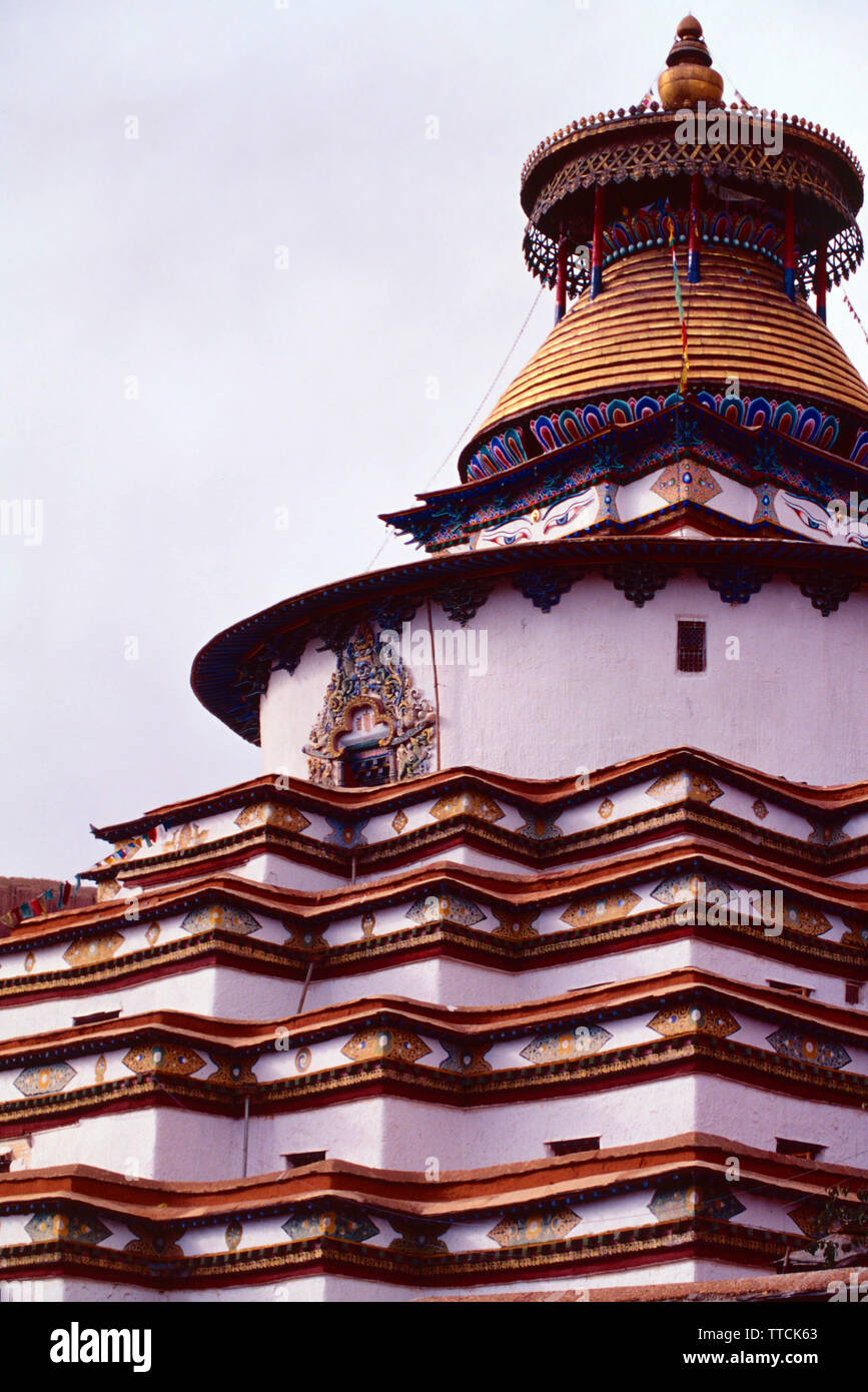 Kumbum,Palcho contese monastero,Gyantse,Tibet Foto Stock