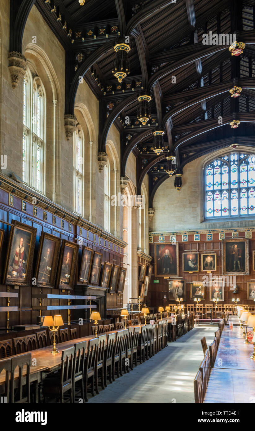 Christ Church College di Oxford, utilizzato per scene in Harry Potter films Foto Stock
