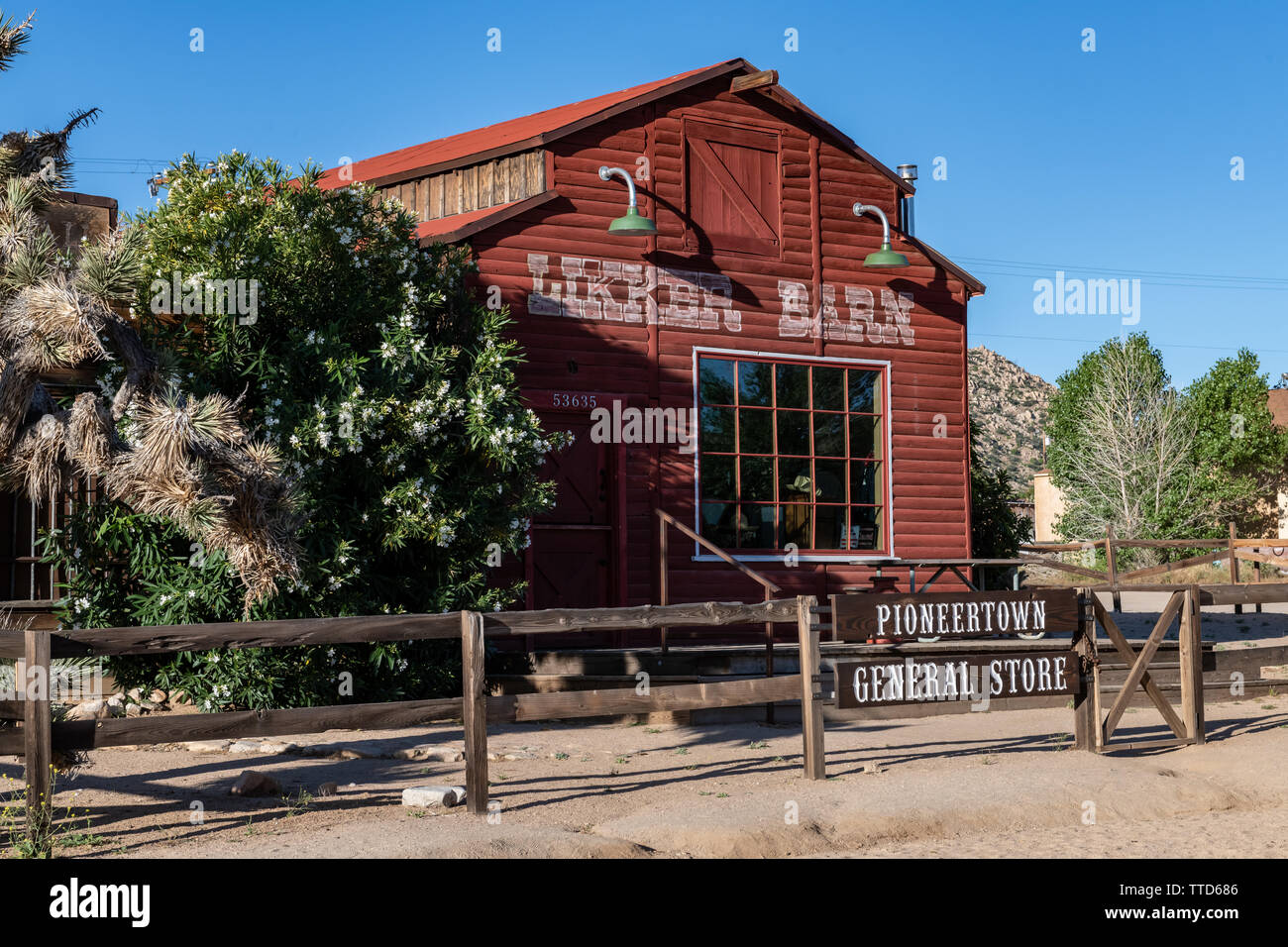 Pioneertown nel sud della California, Stati Uniti d'America Foto Stock