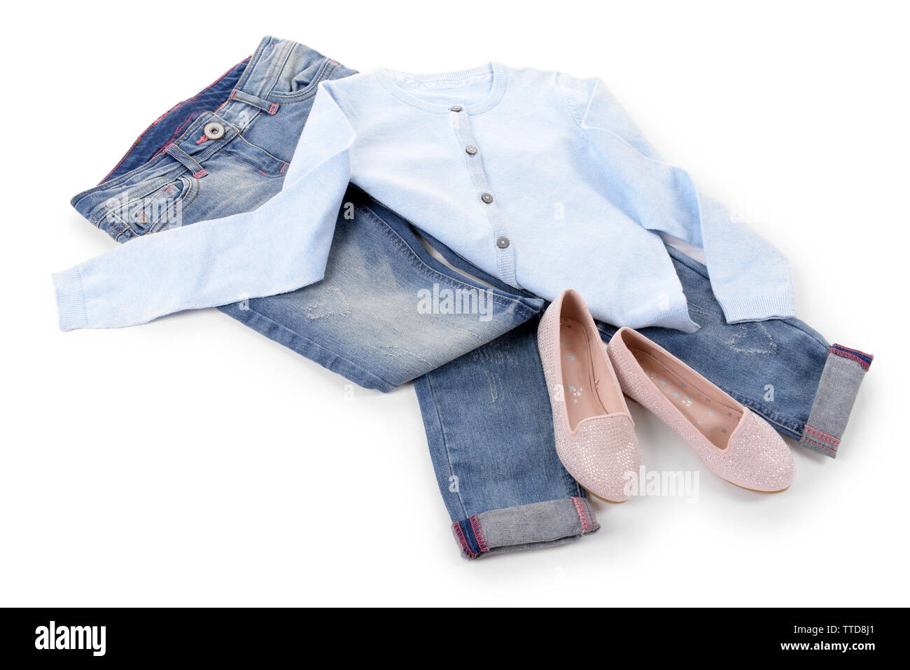 Jeans e scarpe rosa hotsell
