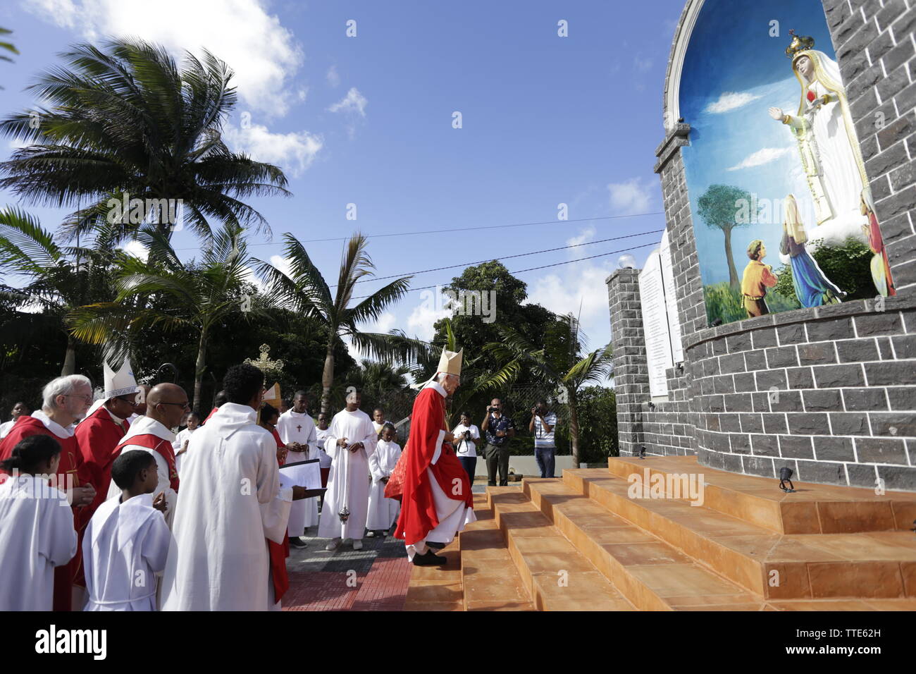 Centenaire de l'église Sacré Coeur de Rivière des Anguilles Foto Stock