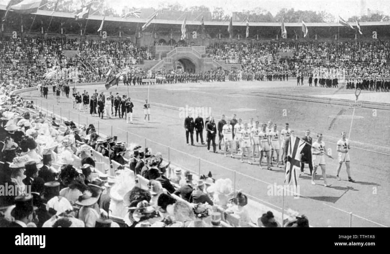 1912 Olimpiadi di estate cerimonia di apertura a Stoccolma Foto Stock